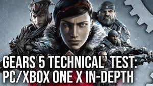 4k Gears 5 Tech Test Pc Xbox One X Analysis The Future Is Shiny Youtube