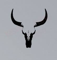 Steer Svg File Steer Skull Clipart Bull Svg Western Svg Etsy Skull With Horns Cow Skull Tattoos Skull Silhouette