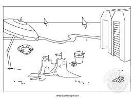 Estate Spiaggia Da Colorare Tuttodisegnicom