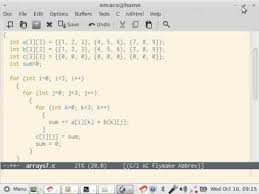 C Program Basics Matrix Multiplication C Programming Multiplication