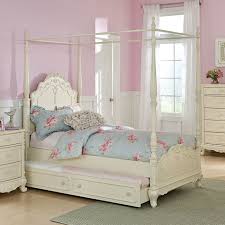 Homelegance 1386fpp 1 Cinderella Canopy Poster Bed Lowe S Canada Girls Bed Canopy Canopy Bedroom Sets Twin Canopy Bed