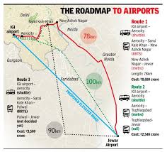 Airport indira gandhi intl is located in india near the city of delhi. 80km Apart How To Bring Igi And Jewar Airport Closer Noida News Times Of India