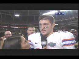 As the game clock expired, the senior quarterback realized that he will not play in the 2009 national championship game. Tim Tebow Crying After Losing Sec Championship Game Dec 5th 2009 Youtube
