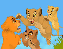 If scar mated with sarabi as soon as he was crowned king, the cub be a late teen as simba returned to claim the crown. Surprise Attack Simba Gets Ambused By Sarabi Sarafina And Zira Disney Lion King Lion King Fan Art Lion King