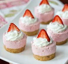 Mini Strawberry Cheesecake Bites Strawberry Dessert Recipes Strawberry Cheesecake Bites Spring Desserts