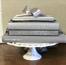Silver Glitter Book Bundle Set Of 3 Staging Books 1 Etsy In 2020 Glitter Decor Book Decor Glam Decor
