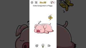Geser matahari ke samping layar sampai tidak terlihat, karena burung hantu akan bangun saat level 55 pertanyaan: Brain Out Level 55 Coba Bangunkan Si Piggy Youtube