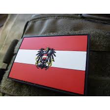 Die österreichische flagge ist waagerecht in den farben rot herzog friedrich ii. Jtg Osterreich Flagge Patch Fullcolor 3d Rubber Patch Jackets To Go Berlin We Make Patches 3d Rubber Patches 4 95