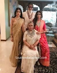 The Bachchans looked every bit royal at Isha Ambani-Anand Piramal wedding!  – South India Fashion