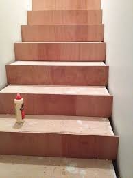 This video will provide you with a few reasons why you need to cut plywood or osb stair treads with the grain, instead of against it. Lovely Chaos Plywood Stairs Diy Stairs Plywood Stairs Makeover