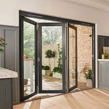 Can be installed under the door frame or frontally mounted onto the wall. External Grey Fully Finished Bedgebury 2l Sliding Folding Patio Doors With Double Glazed Clear Glass Bgygsf 2094x3594x54mm 82 4 X141 5 Leader Doors