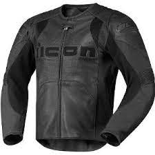 Icon Overlord Leather Stealth Leather Jacket Icon Motorcycle Jacket Jackets