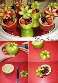 We've got balloons, banners, fans, headbands, toppers.oh my! 20 Great Ideas For Fruit Decoration