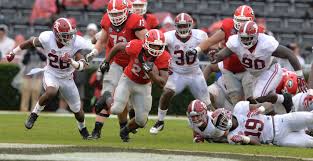 Photos Rough Day For Uga In The Rain Against Alabama