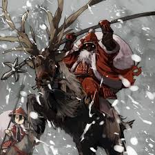 Anime Evil Santa Claus Manga Art Snow Art Solstice Art Anime Christmas