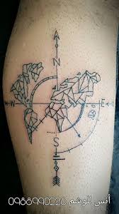تاتو وشم خريطة بوصلة in 2021 tattoos geometric tattoo geometric