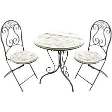 Annecy 3 Pc Distressed Bistro Set Bistro Set Outdoor Bistro Set Outdoor Bistro Table Sets