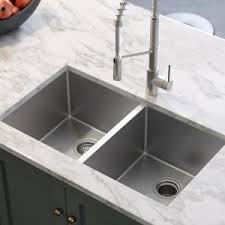 If you're in the midst of a major kitchen renovation, there's certainly merit in buying a. Kraus Standart Pro 33in 16 Gauge Undermount 50 50 Double Bowl Stainless Steel Kitchen Sink Khu102 33 The Home Depot Modern Kitchen Undermount Kitchen Sinks Kitchen Design