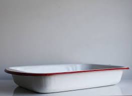 Enamel Baking Dish Enamel Casserole Dish 13x9 Enamelware White Enamel Tray Vintage Kitchen Vi Enamelware Rustic Farmhouse Kitchen Vintage Baking