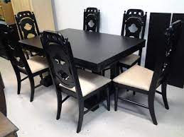 Black Gothic Table And Chairs Customized Here At The Shop Gothic Table Table Dining Table