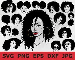 Free Free Black Woman Hair Svg