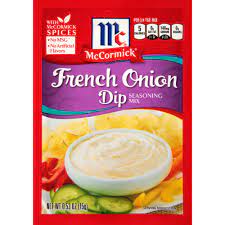 There are 13 french onion dip mix for sale on etsy, and they cost 4,69 $ on average. Mccormick French Onion Dip Seasoning Mix 0 53 Oz Walmart Com Walmart Com