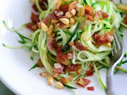 Spaghettis De Courgettes Au Bacon Recettes Recette Spaghetti De Courgette Recette Avec Courgette Recette