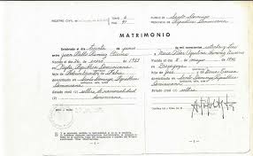 Nacimiento, matrimonio y defunción, así como de expedir copias certificadas de los mismos. Copia Del Registro Civil Espanol Matrimonio Maria Pilar Gimenez Navarro