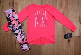 Black And Pink Nike T Shirt Nike Toddler Girl Dri Fit Top Legging Set Neon Pink Black Purple Orange Nike Toddlergirl Leggingset Tops For Leggings Orange Leggings Workout Tops