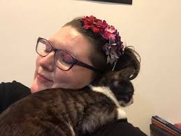 Elodie finally got tested for allergies recently and turns out she has no  cat allergy like there had been concerns about! She's ecstatic and can  finally play with kitties again but Luther