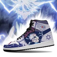 Share the best gifs now >>>. Hunter X Hunter Godspeed Killua Jordan Sneakers Hunter X Hunter Merch