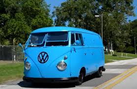 Image result for Dove Blue 1950 VW Bus