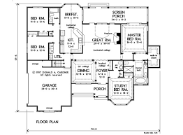 Get started here with the one level home of your dreams. 1 Level Executive House Plan Efficient 4 Bedroom Design