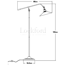 This charming lamp can be adjusted in height using a pendant and comes with features like an 8″ copper shade, black iron piping, and an edison bulb to. French Style Industrial Floor Lamp