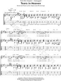 Tears in heaven helps me through this very hard time because the words have to have been written by someone who has gone through such a heartache and also because they are so what i am feeling in my soul. Eric Clapton Tears In Heaven Guitar Tab In A Major Download Print Tears In Heaven Blues Guitar Chords Learn Guitar