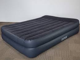 Intex Pillow Rest Queen Size Air Bed Mattress With Built In Air Pump 2 Pack Queen Size Rest Mattress Air Mattress Bed Mattress