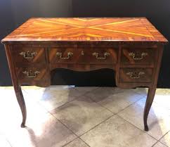 The desk is double sided, with drawers and keyboard trays identical… Two Sided Central Desk In Walnut Of The 1700s With Secret Drawer Antiques On Anticoantico