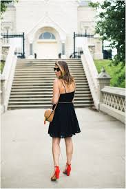 Little Black Eyelet Dress Lou What Wear Black Eyelet Dress Dresses Black Dress Red Heels