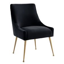 Beatrix Black Velvet Side Chair Tov Furniture In 2020 Side Chairs Dining Chairs Upholstered Side Chair