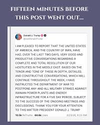 Not suspicious aT ALL.... Minutes before Trump teased a potential ceasefire  in Iran, someone sold off hundreds of millions in oil futures.