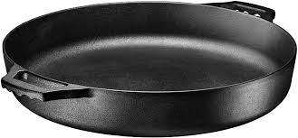 Cast iron grill pan with cover. Buy Bruntmor Pre Seasoned Cast Iron Grill Pan For Outdoor Indoor Cooking 16 Large Skillet With Dual Handles Durable Frying Pan Deep Pan With 2 Large Loop Handles Camping Skillet Fry Pan 3