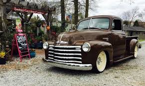 Rutledge Wood S Gift To His Wife 49 Chevy Custom Vintage Pickup Trucks Old Trucks Vintage Trucks