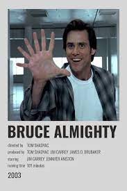 Bruce Almighty Polaroid Poster Alternative Movie Posters Movie Posters Minimalist Movie Posters Vintage