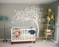 Nursery White Tree Wall Decal Tree Wall Sticker Wall Art Mural Kw32 Ebay Baby Room Wall Baby Room Wall Art Nursery Wall Decals Tree