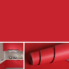 livelynine red wall paper self adhesive