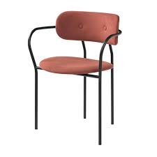 Are upholstered dining benches back friendly? Gubi Coco Dining Chair With Armrest Ambientedirect