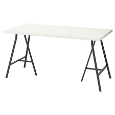 Linnmon Lerberg Mesa Blanco Gris 150x75 Cm Ikea In 2020 Ikea Craft Room Design Ikea Craft Room