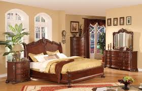 Lifestyle Furniture 9642 Cherry King Bedroom Set King Bedroom Sets Bedroom Set Sleigh Bedroom Set