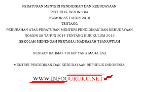 Agribisnis tanaman pangan dan hortikultura atph smk. Download Permendikbud No 35 Tahun 2018 Tentang Struktur Kurikulum 2013 Jenjang Smp Mts Infoguruku