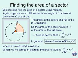 Θ = 360 ° × circumference of the sector 2 π r. C2 Arcs Sectors And Segments Ppt Video Online Download